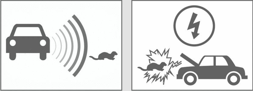 Odpudzovač do automobilu Kuna STOP & šok 