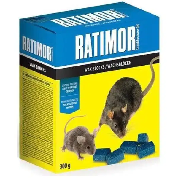 RATIMOR PARAFÍNOVÉ BLOKY Brodifacoum 300g