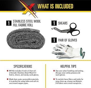 Xcluder® Rodent Control Fill Fabric - veľký DIY set 162758 – Obrázok 10