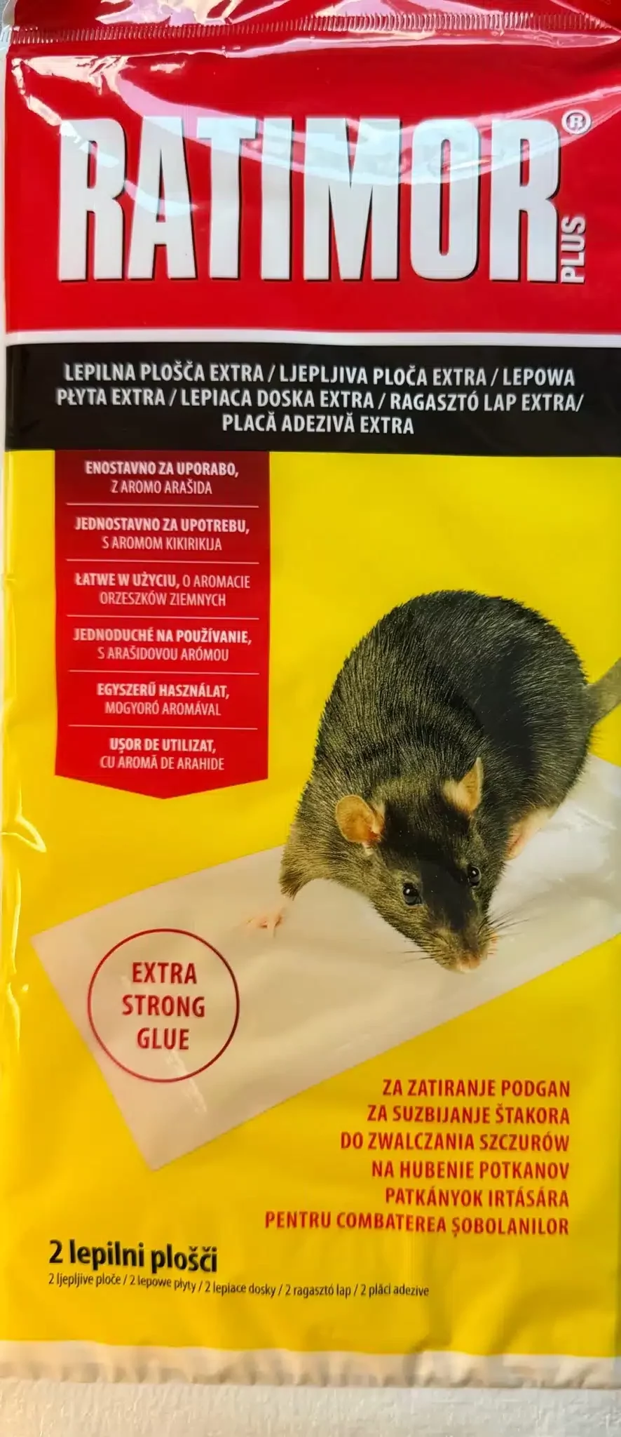 Lepová pasca na myši a lezúci hmyz bez jedu