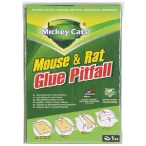 Doska Mickey Cats, 19x13 cm, lepová pasca na myši a potkany, Poison-Free