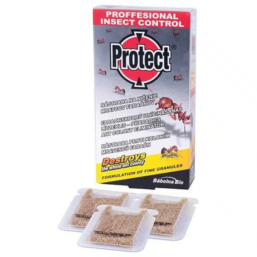 PROTECT® nástraha na mravcov faraónov – 3 ks efektívnej nástrahy na likvidáciu kolónií mravcov v interiéroch.