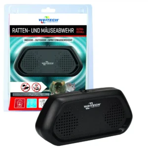 Ultrazvukový odpudzovač proti potkanom a myšiam IP44 Weitech WK0344