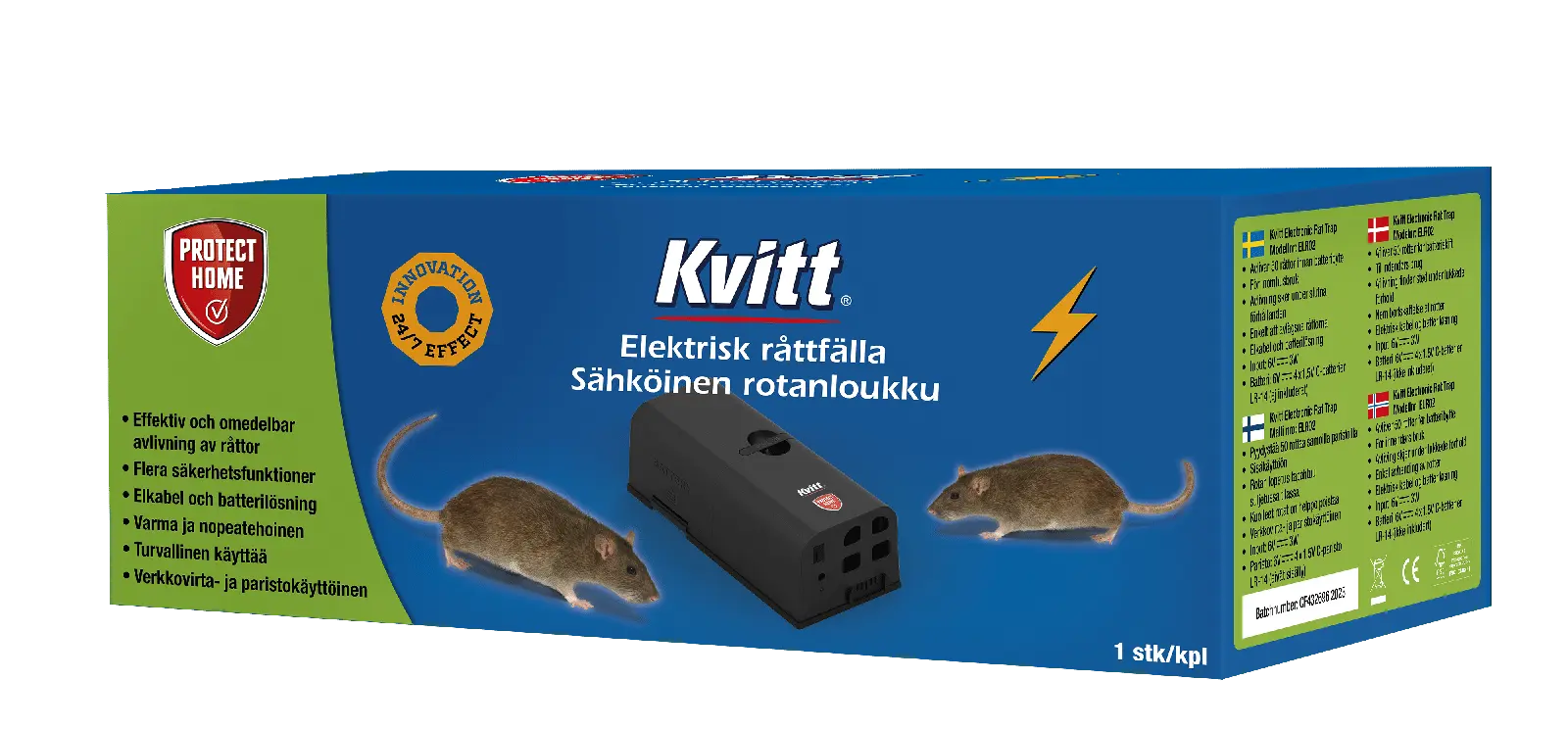 Elektrická pasca na potkany a myši Kvitt 8000 V – Obrázok 6