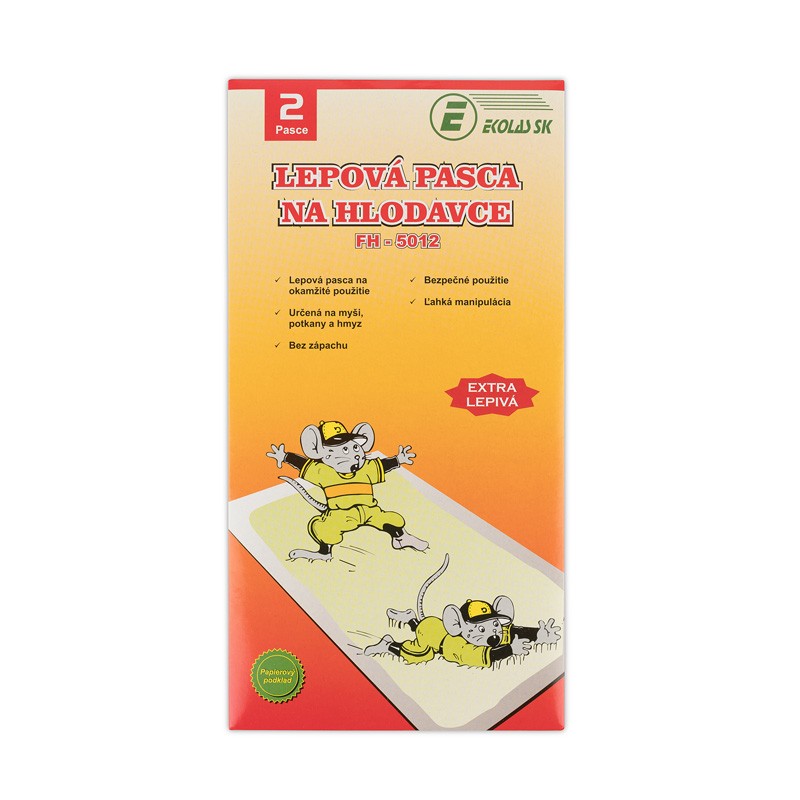 Kartónová lepová pasca na hlodavce - FH-5012 - 2ks