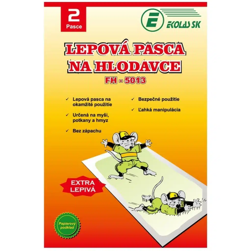 Kartónová lepová pasca na hlodavce - FH-5013 - 2ks