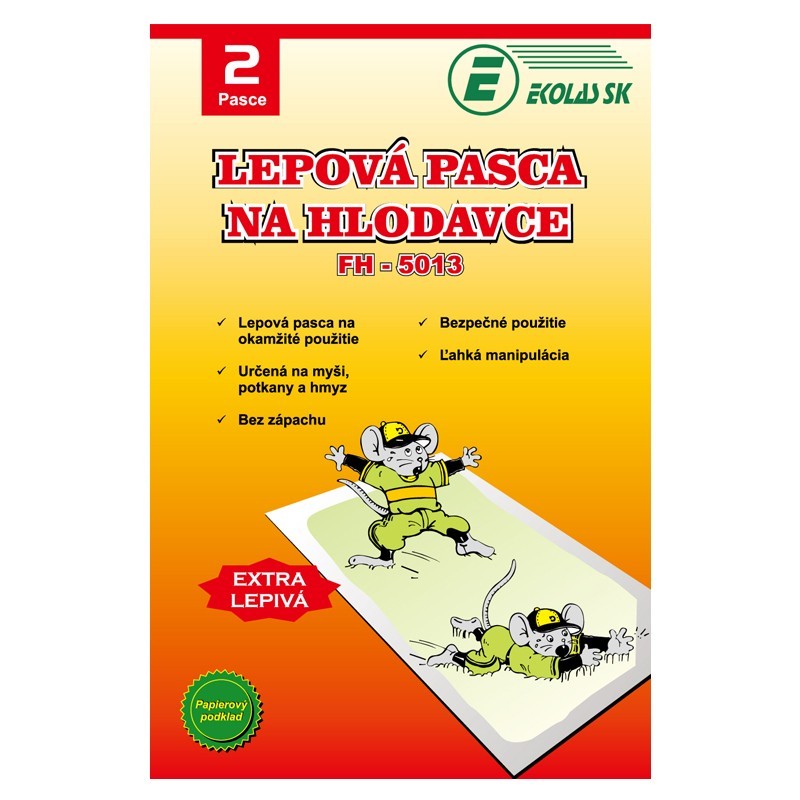 Kartónová lepová pasca na hlodavce - FH-5013 - 2ks – Obrázok 3
