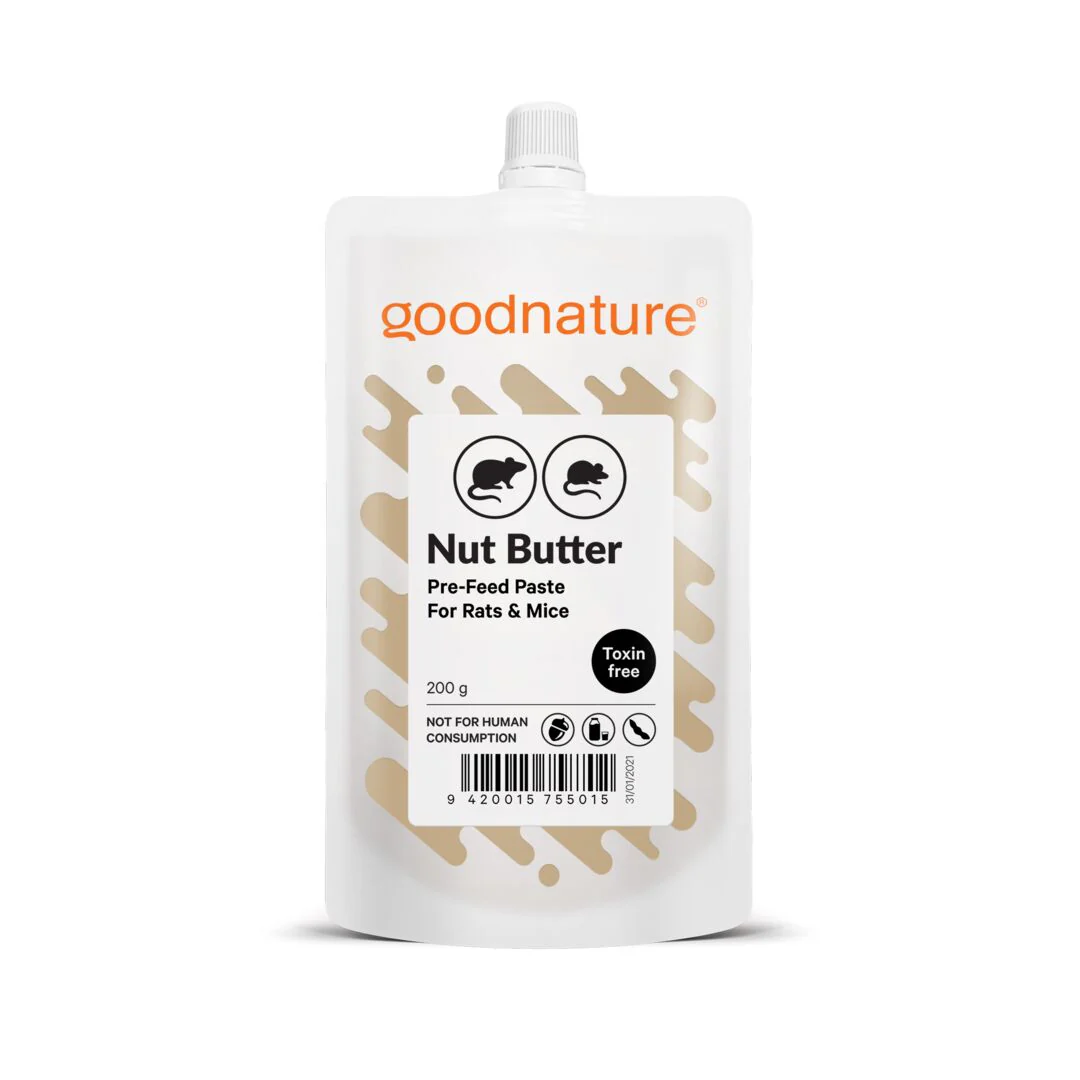 Návnada na hlodavce 200 g – orechové maslo Goodnature