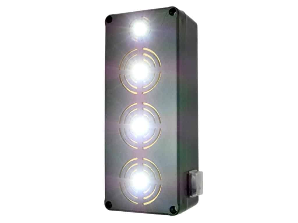 Vodotesný, ultrazvukový odpudzovač na kuny, myši a potkany VIANO OD16 KING LED – Obrázok 3